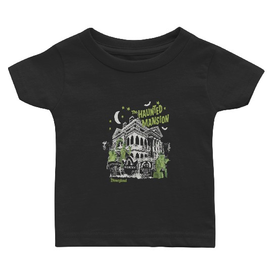 Vintage Haunted Mansion Baby T Shirts, Disneyland Halloween Baby T Shirts, Stretching Room Baby T Shirts