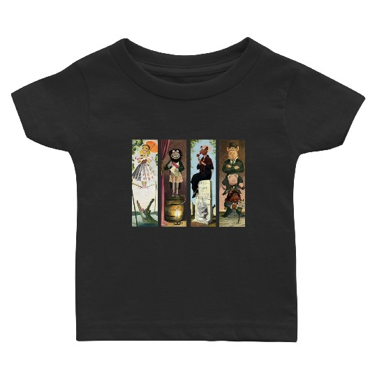 Disney The Muppets Haunted Mansion Halloween Retro Baby T Shirts, Three Hitchhiking Ghosts Baby T Shirts