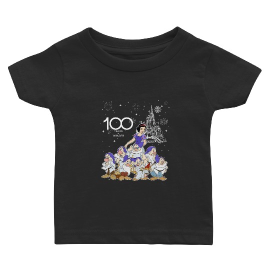 Disney Snow White and Seven Dwarfs Group Characters Baby T Shirts, 100 Years of Wonder Baby T Shirts