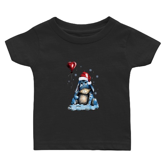Christmas Winnie The Pooh Baby T Shirts, Disney Christmas Vacation Baby T Shirts, Eeyore Baby T Shirts