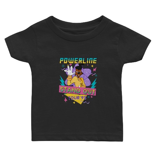 Disney Powerline Stand Out World Tour 95 Baby T Shirts, Disney Vintage A Goofy Movie Powerline Baby T Shirts,WDW Matching Family Baby T Shirts