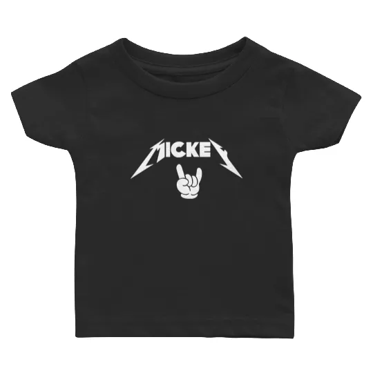 Mickey Rock And Roll Baby T Shirts, Disney Baby T Shirts, Funny Disney Baby T Shirts, Mickey Mouse Baby T Shirts