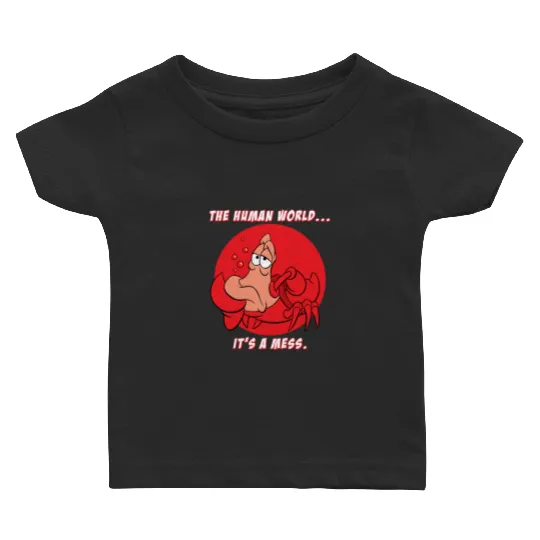 Disney The Little Mermaid Baby T Shirts, Sebastian Crab The Human World