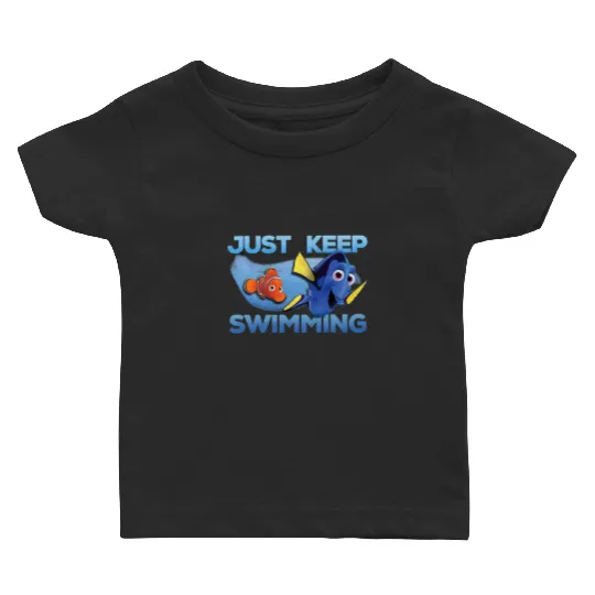 Disney Finding Nemo Just Keep Swimming Funny Nemo And Dory Baby T Shirts, Cartoon Baby T Shirts, Cute Baby T Shirts, Gift For Family
