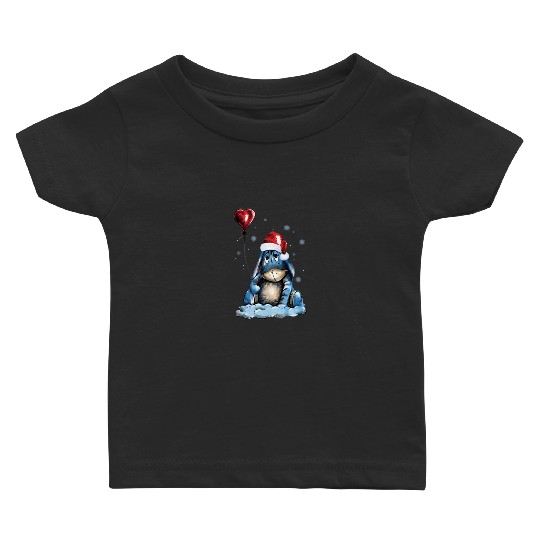 Christmas Winnie The Pooh Baby T Shirts, Disney Christmas Vacation Baby T Shirts, Eeyore Baby T Shirts