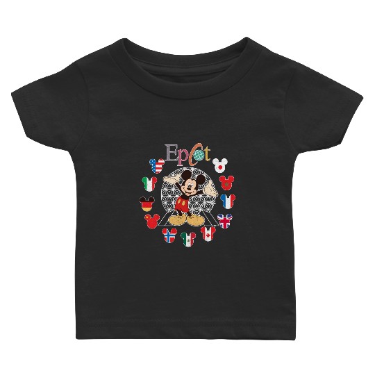 Disney Epcot World Traveler Baby T Shirts, Disney Epcot World Traveler Disney Trip Matching Baby T Shirts