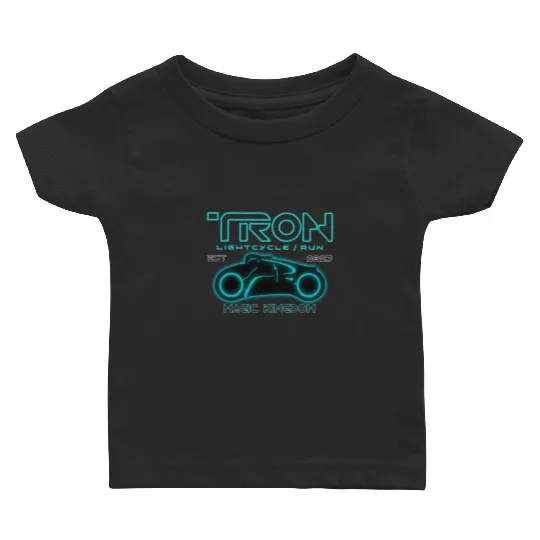 Disney Tron Lightcycle Run Magic Kingdom Baby T Shirts, Disney Tron Bike Baby T Shirts