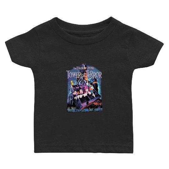 Vintage The Twilight Zone Tower of Terror Retro Baby T Shirts, Disney Baby T Shirts