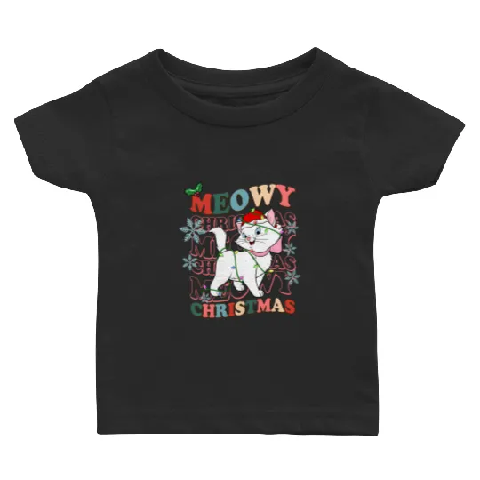 Disney Aristocats Santa Marie Cat Christmas Lights Costume Baby T Shirts