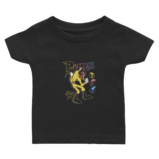 Goofy Movie Powerline Stand Out Tour '95 Double Sided Baby T Shirts, Disneyland Goofy Powerline Baby T Shirts