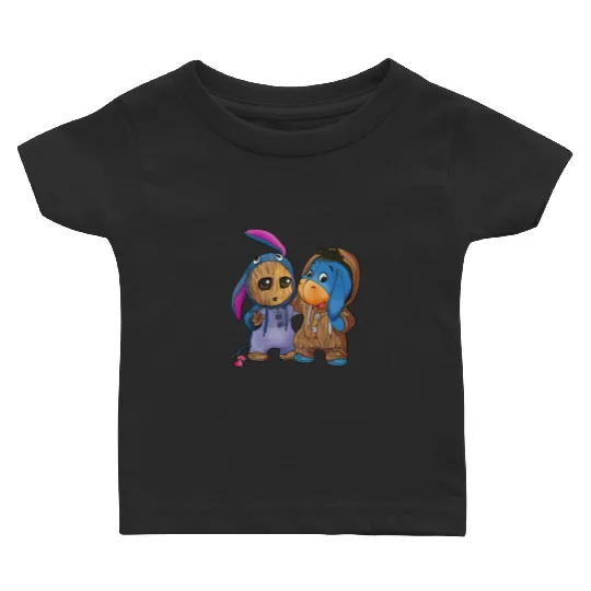 Disney Eeyore and Baby Groot Cute Friends Baby T Shirts, Eeyore Unisex