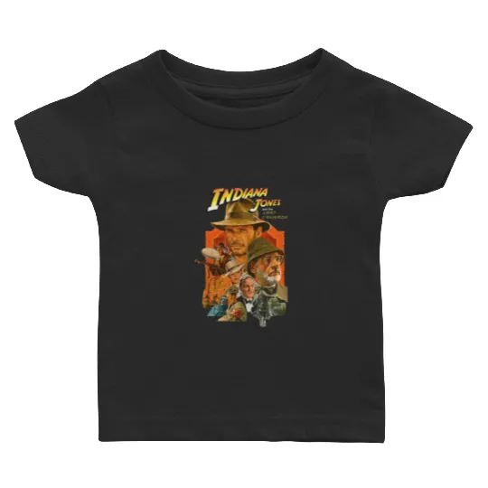 Vintage Indiana Jones Adventure Disneyland 1995 Baby T Shirts, Indiana Jones Baby T Shirts