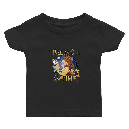 Disney Beauty & The Beast Belle Quotes Retro Baby T Shirts