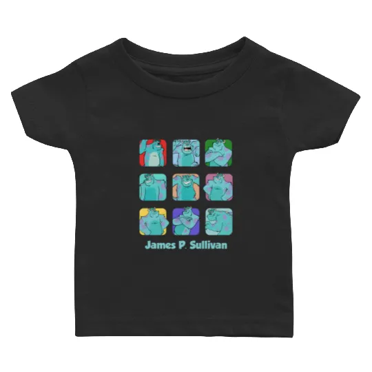 Disney Monsters Inc Sulley Moods Baby T Shirts, James P. Sullivan Baby T Shirts, Magic Kingdom Baby T Shirts