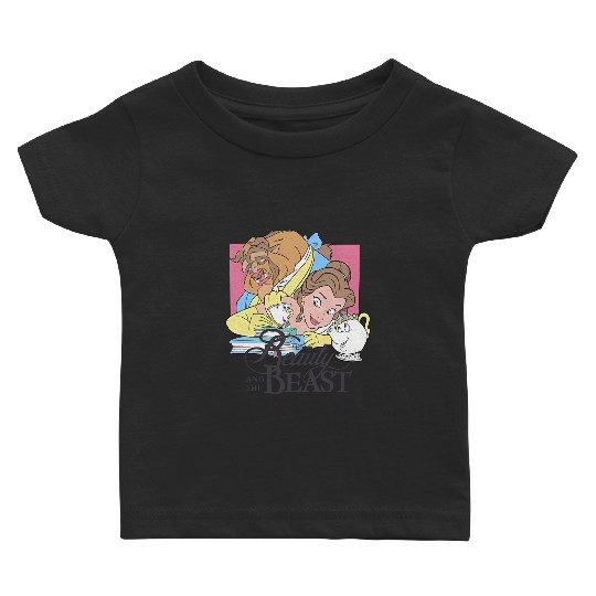 Retro Beauty and The Beast Baby T Shirts, Disney Princess Baby T Shirts