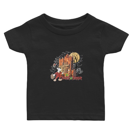 Discover Retro Tower Of Terror Baby T Shirts, Mickey's Not So Scary, Disney Halloween Baby T Shirts