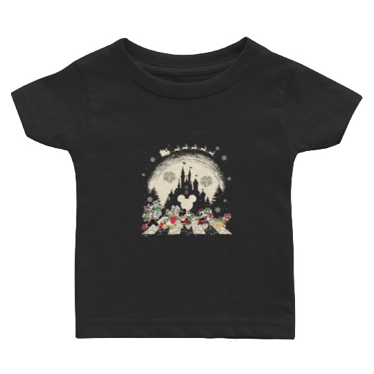 Disney Santa Mickey And Friends Abbey Road Walking Christmas Baby T Shirts