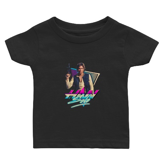 Han Solo Eighties Retro Star Wars Retro Baby T Shirts Disneyland Summer Trip 2023