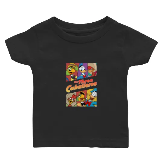 Disney The Three Caballeros All Characters Retro Baby T Shirts, Animal Kingdom