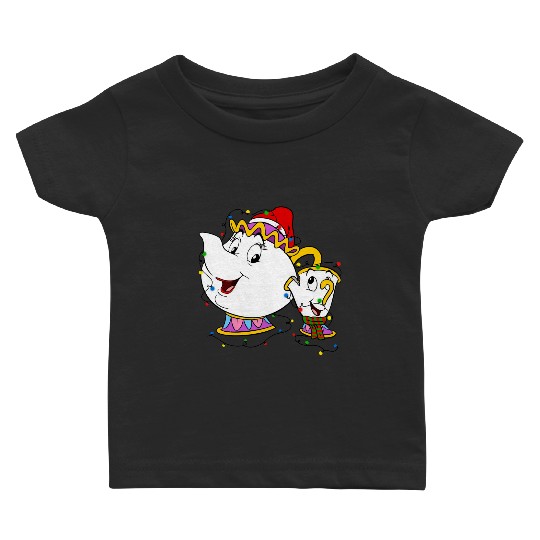 Disney Mrs Potts And Chip Christmas Lights Costume Baby T Shirts