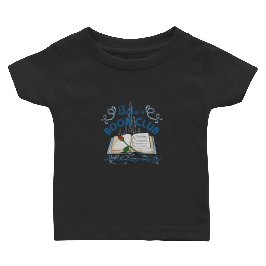 Disney Princess Belle Book Club Baby T Shirts, Disney Beauty and The Beast Baby T Shirts