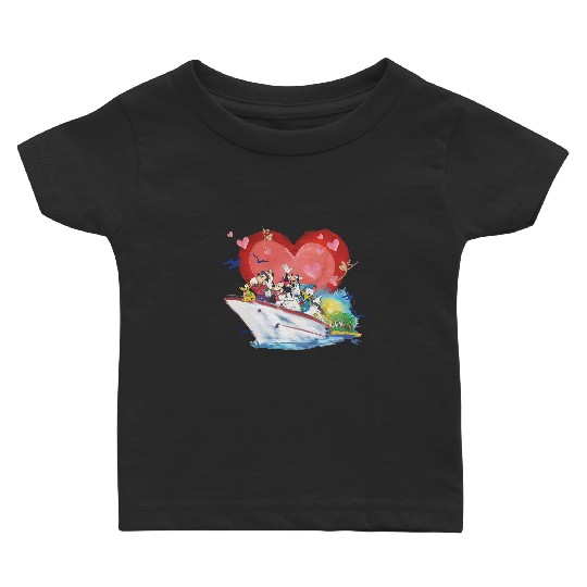 Disney Cruise Couples Baby T Shirts, Honeymoon Cruise Baby T Shirts