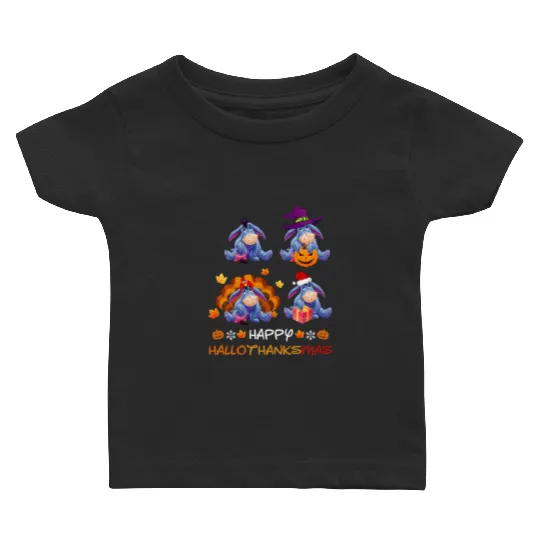 Halloween Thanksgiving Christmas Eeyore Baby T Shirts, Disney Eeyore Baby T Shirts Baby T Shirts