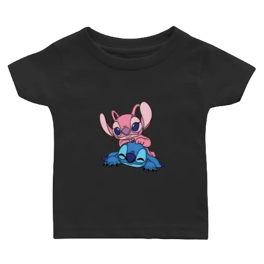 Stitch Disney Baby T Shirts, Stitch and Angel Couple Baby T Shirts, Disneyland Baby T Shirts