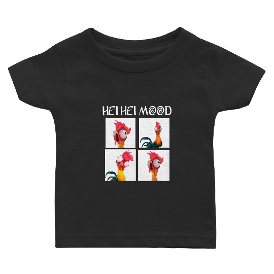 Disney Moana Hei Hei Mood Emotion Of Hei Hei Baby T Shirts