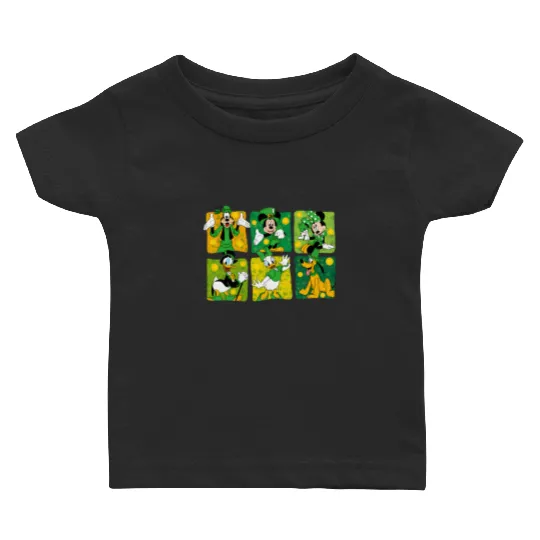 Disney Mouse & Friends St Patricks Day Baby T Shirts, Disney Mickey Baby T Shirts, Disney St Patrick's Day