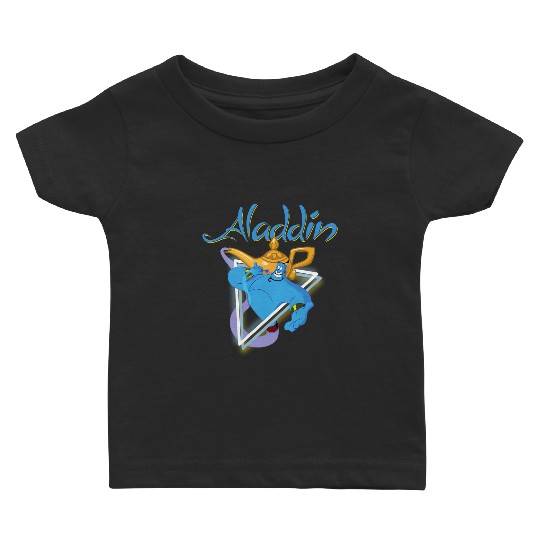 Disney Aladdin Genie 90s Style Portrait Baby T Shirts