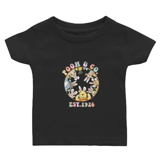 Disney Easter Baby T Shirts, Pooh Easter Baby T Shirts, Disney Bunny Baby T Shirts, Pooh n Co East 1926 Easter Baby T Shirts
