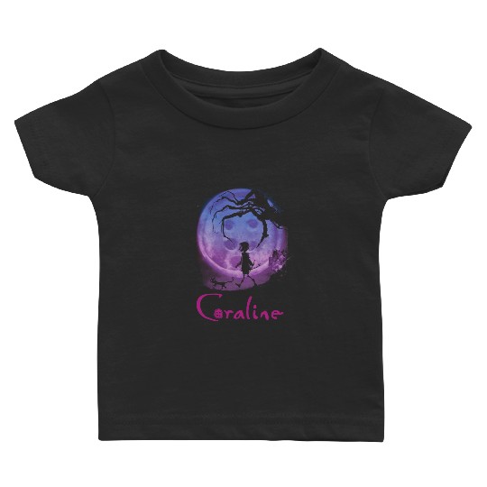 Coraline Baby T Shirts, Vintage Disney Halloween Party Baby T Shirts, Coraline Doll Baby T Shirts