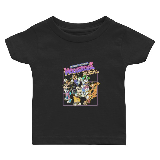 Vintage Disney Mousercise 90's Promotional Baby T Shirts, Disney Baby T Shirts