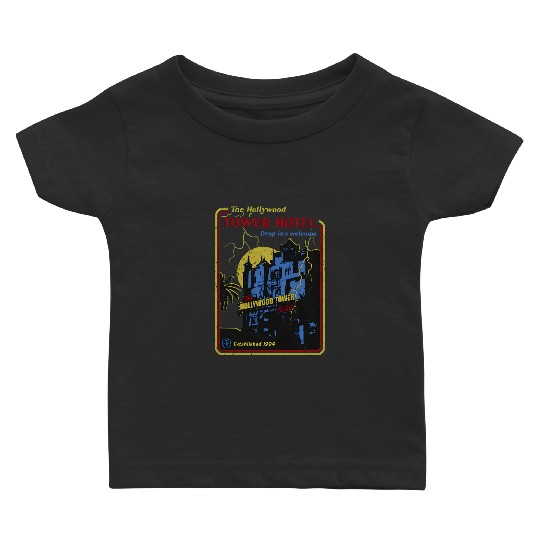 The Hollywood Tower Hotel The Twilight Zone Baby T Shirts / Disney Scary Halloween Baby T Shirts