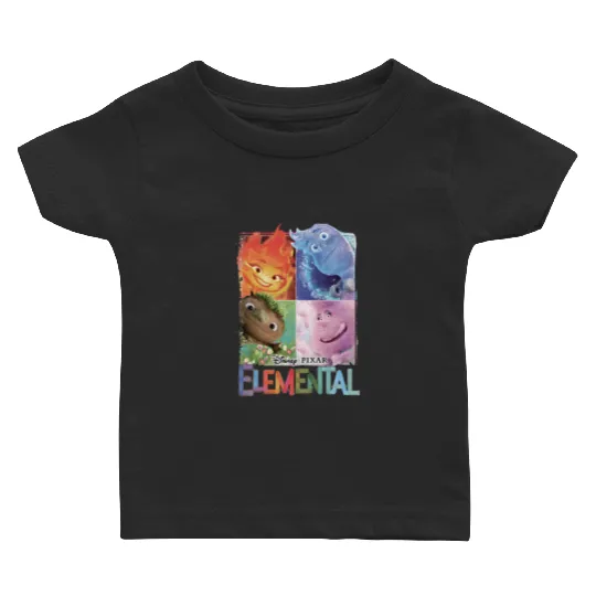 Elemental 2023 Disney Baby T Shirts, Disney Pixar Elemental Baby T Shirts