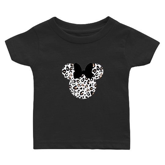Leopard print Minnie Baby T Shirts, Women's Disney Baby T Shirts, Animal Kingdom Baby T Shirts