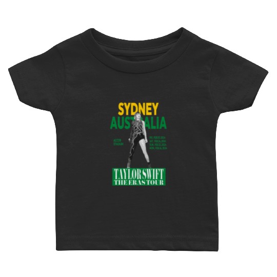 Eras Tour - Sydney, Australia - Gold & Green Baby T-shirts