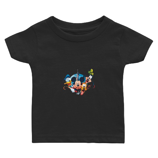 Mickeys Minniee Pluto Donald Goofy Duck Mouse Disneyy Baby T-shirts