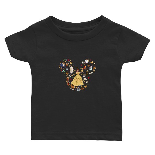 Princess Belle Baby T Shirts, Mickey Ear Baby T Shirts, Disney Trip Baby T Shirts