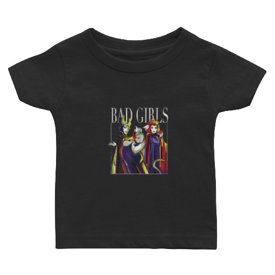 Disney Villains Bad Girls Group Ursula Maleficent Evil Queen Baby T Shirts