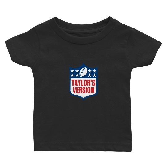 taylorr_S VERSION taylorr Swift + Travis Kelce Football Era Baby T-shirts