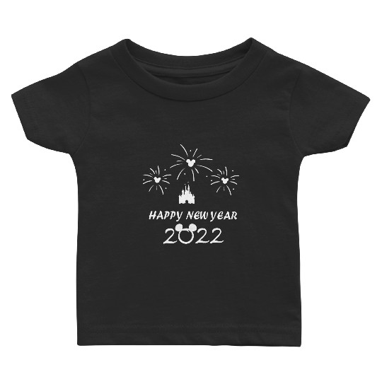 Happy New Year 2022  Disney New Year Fireworks Baby T Shirts