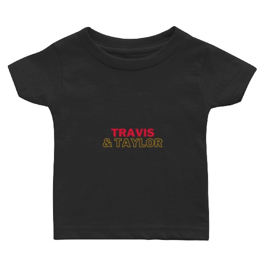 Travis Kelce &amp_ taylorr Swift Baby T-shirts