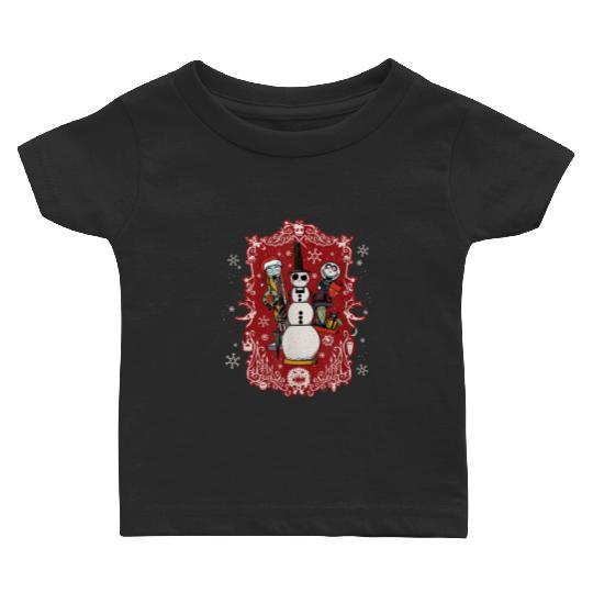 disneys Nightmare Before Christmas Jack Snowman Nutcracker Baby T-shirts