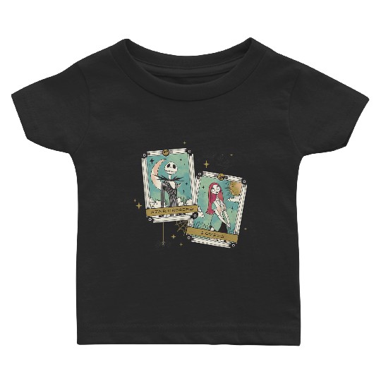 disneys The Nightmare Before Christmas Jack And Sally Tarot Baby T-shirts