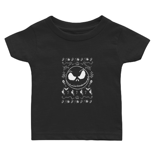 disneys The Nightmare Before Christmas Jack Spooky Pattern Baby T-shirts