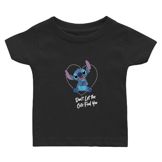 disneys Lilo Stitch Don't Let The Cute Fool You Chest Logo Baby T-shirts