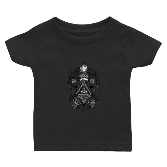 The Haunted Mansion 1313 disneysland Dr All Seeing Eye Symbol Raglan Baby T-shirts