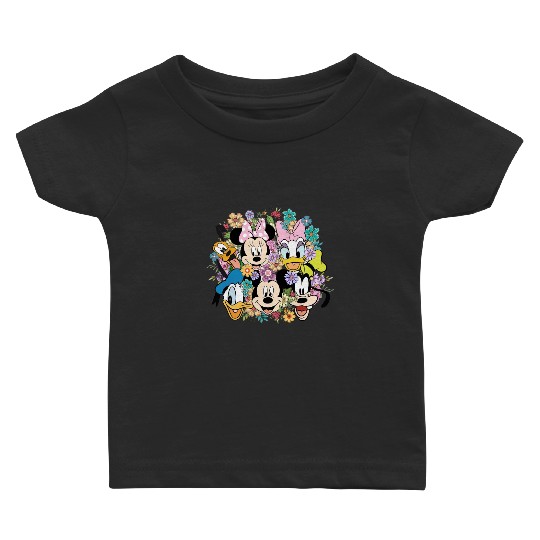 Disney Epcot Flower And Garden Festival Shirt, Floral Mickey And Friends Shirt Baby T-shirts